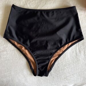 NU SWIM High Waisted Bikini Bottoms